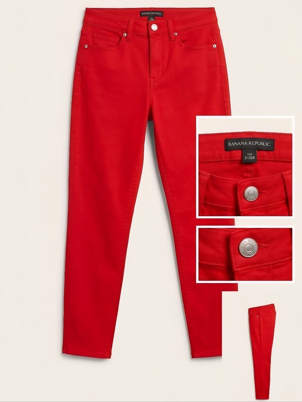 Banana Republic High Rise Sculpted Slim Jeans with Branded Waistband